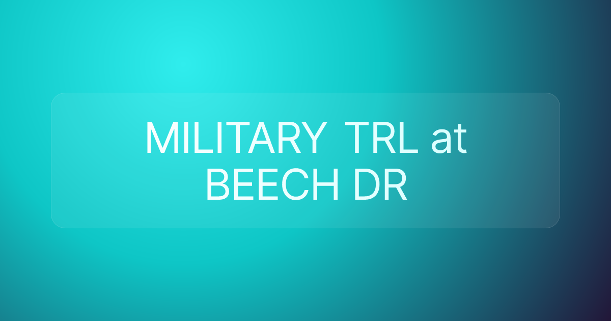 MILITARY TRL at BEECH DR