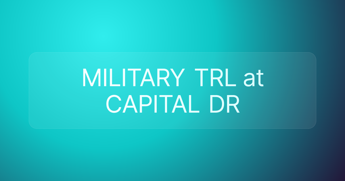 MILITARY TRL at CAPITAL DR