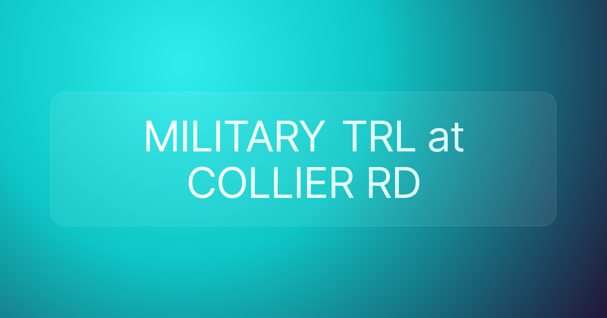 MILITARY TRL at COLLIER RD