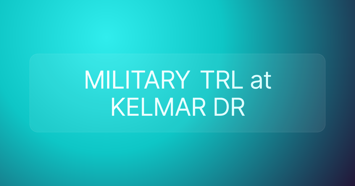 MILITARY TRL at KELMAR DR