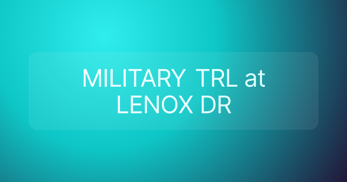 MILITARY TRL at LENOX DR