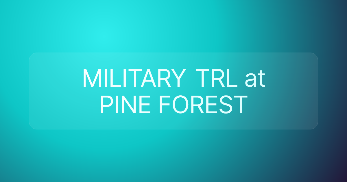 MILITARY TRL at PINE FOREST
