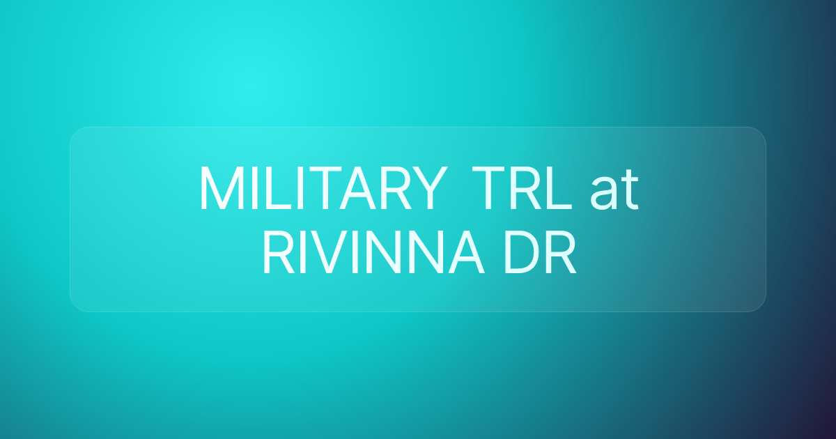 MILITARY TRL at RIVINNA DR