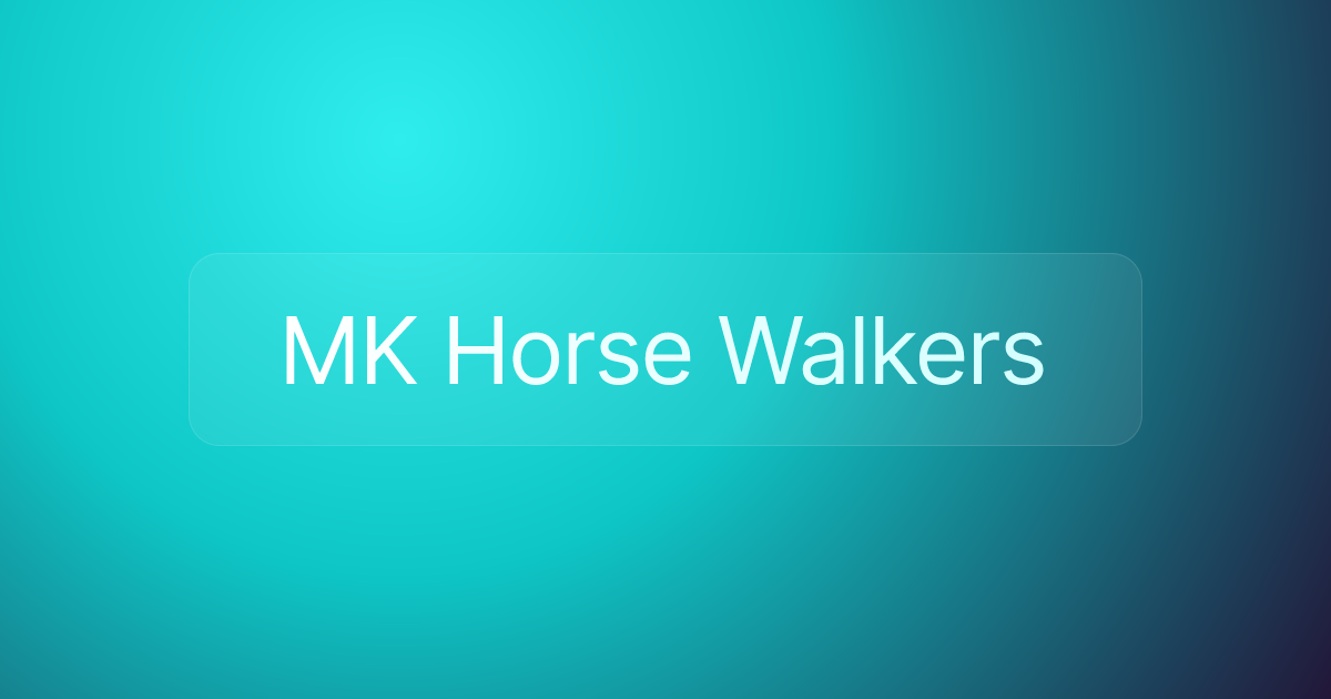 MK Horse Walkers