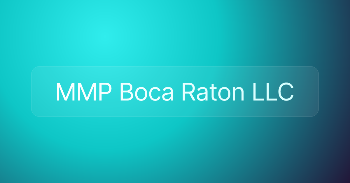 MMP Boca Raton LLC