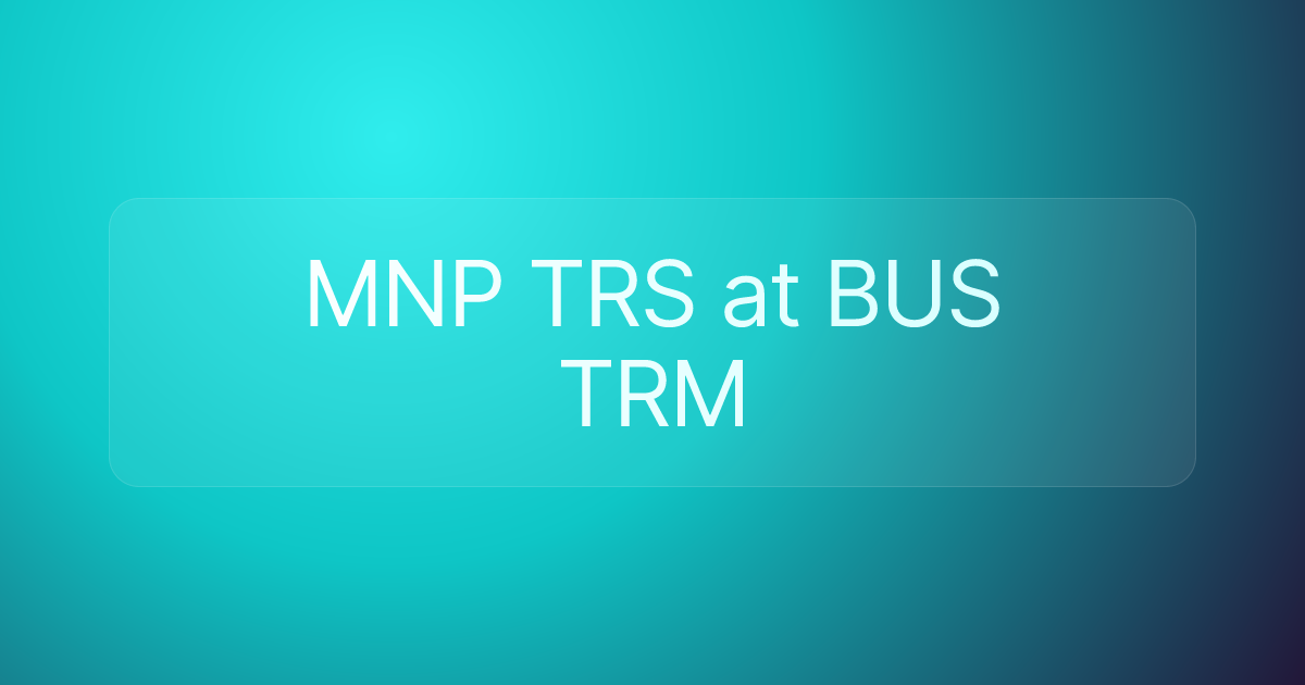 MNP TRS at BUS TRM