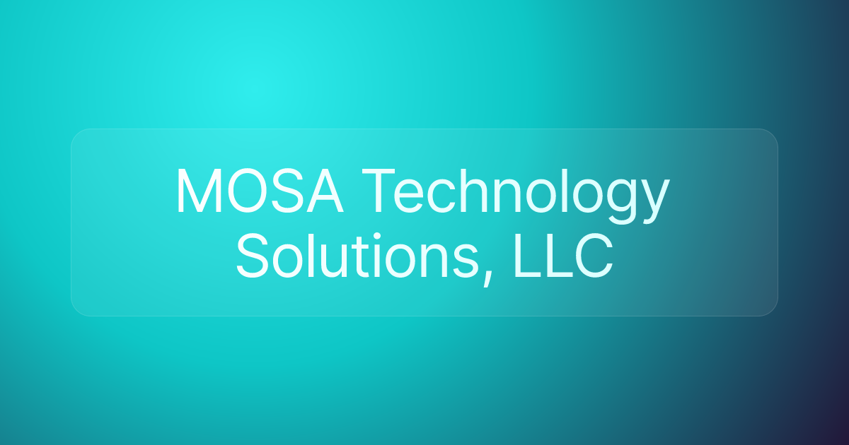 MOSA Technology Solutions, LLC