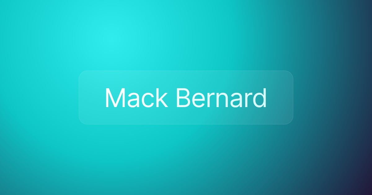 Mack Bernard