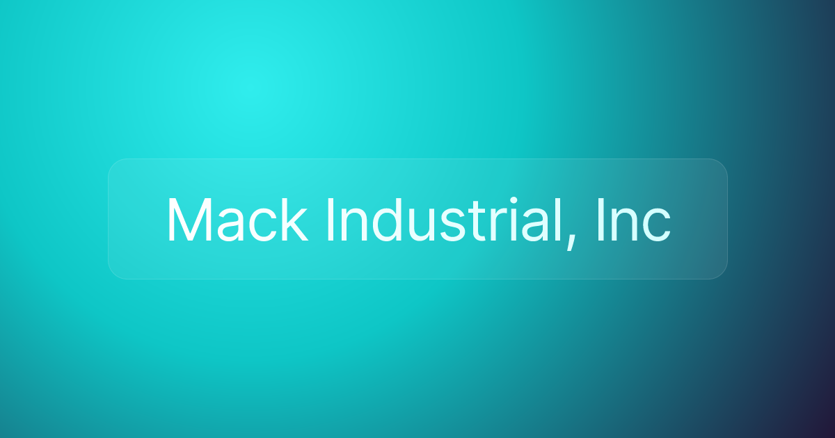 Mack Industrial, Inc