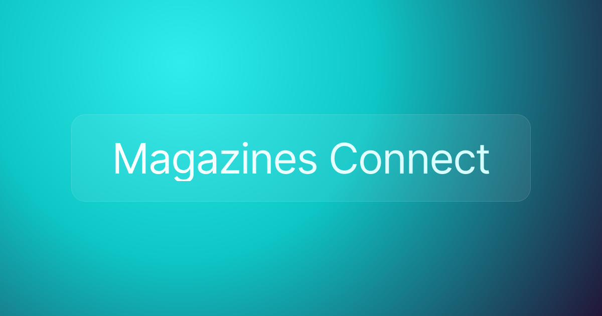 Magazines Connect