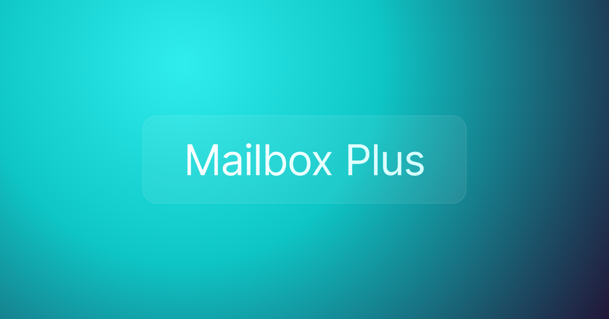 Mailbox Plus