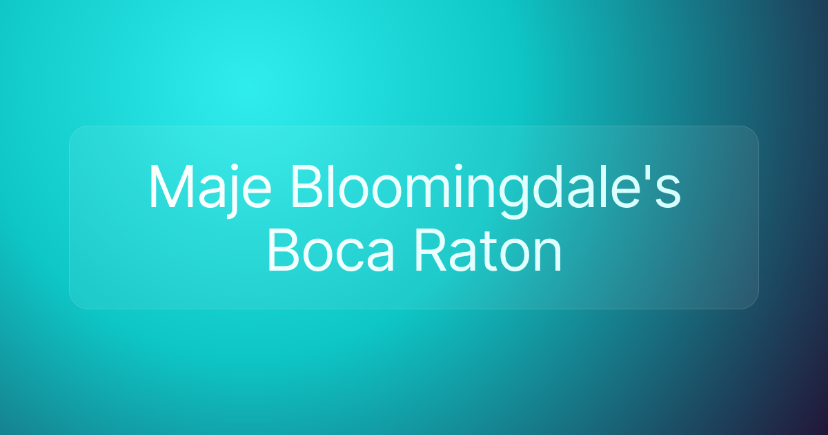 Maje Bloomingdale's Boca Raton