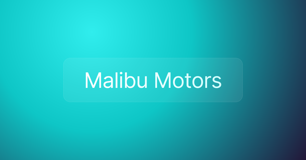 Malibu Motors