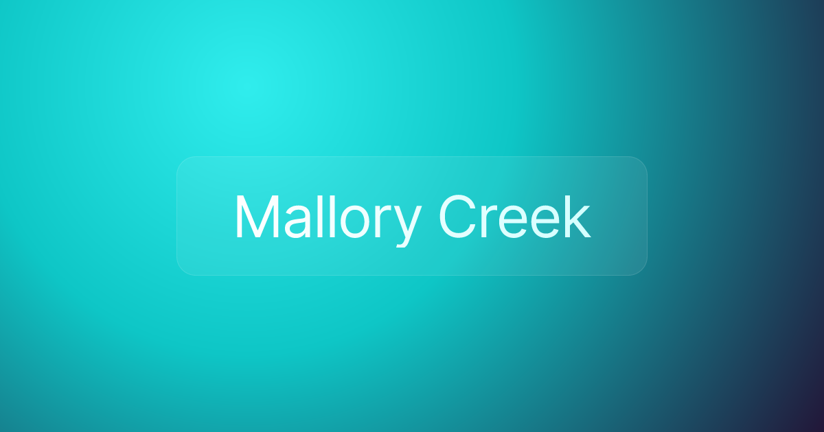 Mallory Creek