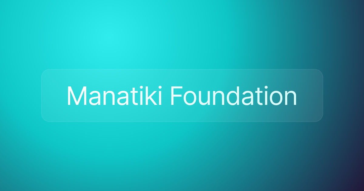 Manatiki Foundation