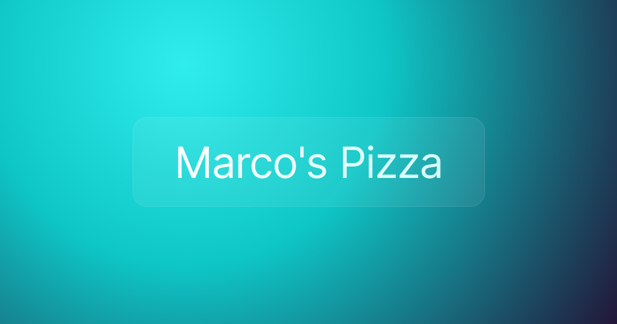 Marco's Pizza