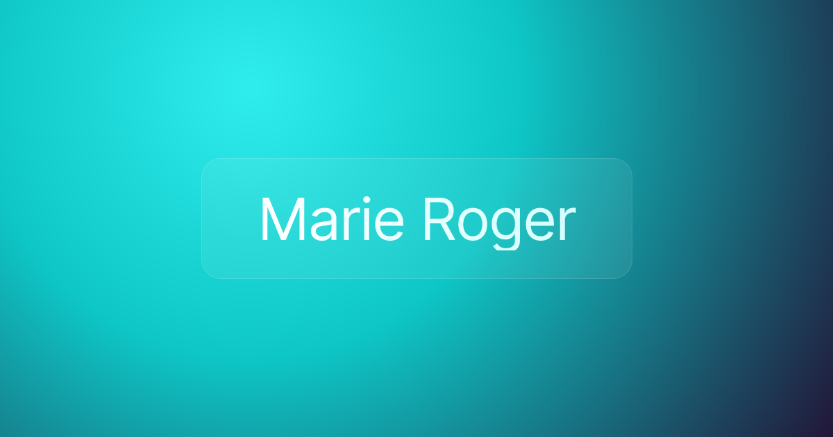 Marie Roger