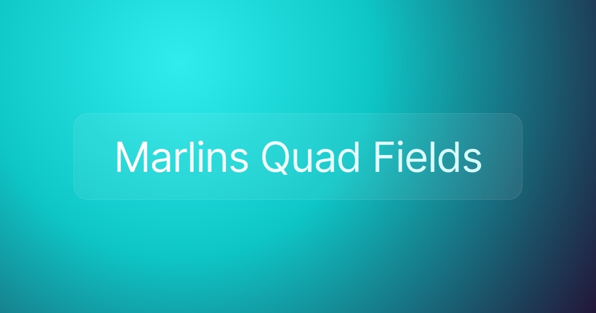 Marlins Quad Fields