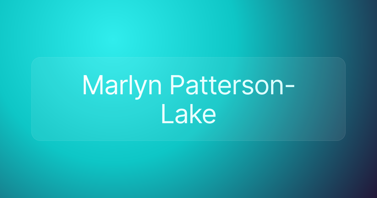 Marlyn Patterson-Lake