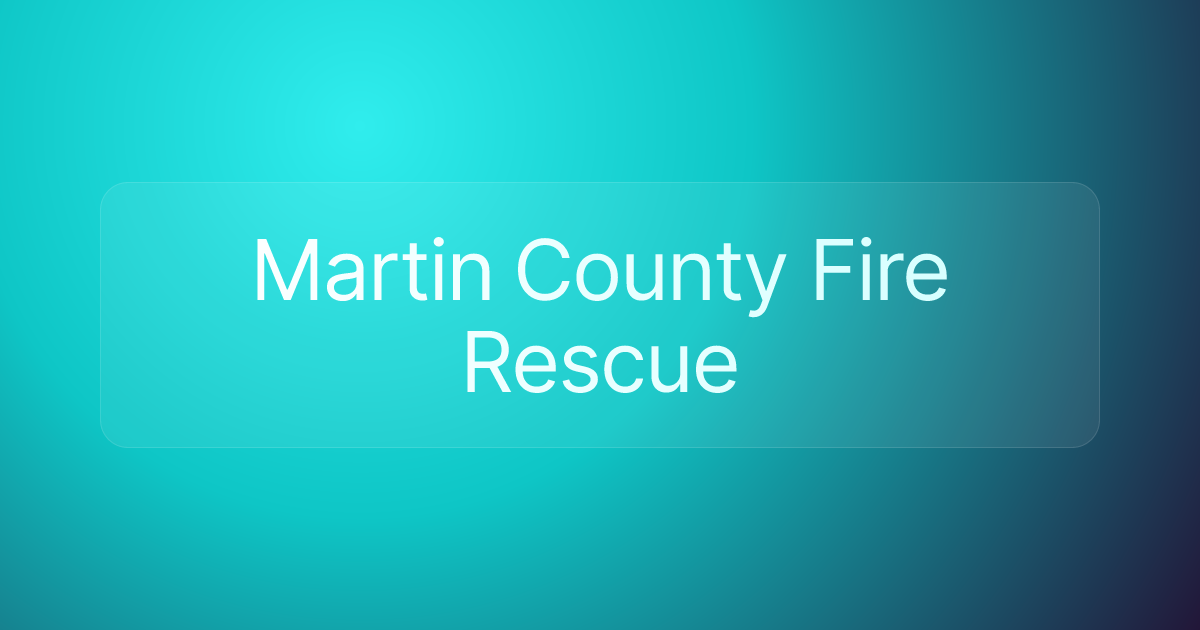Martin County Fire Rescue