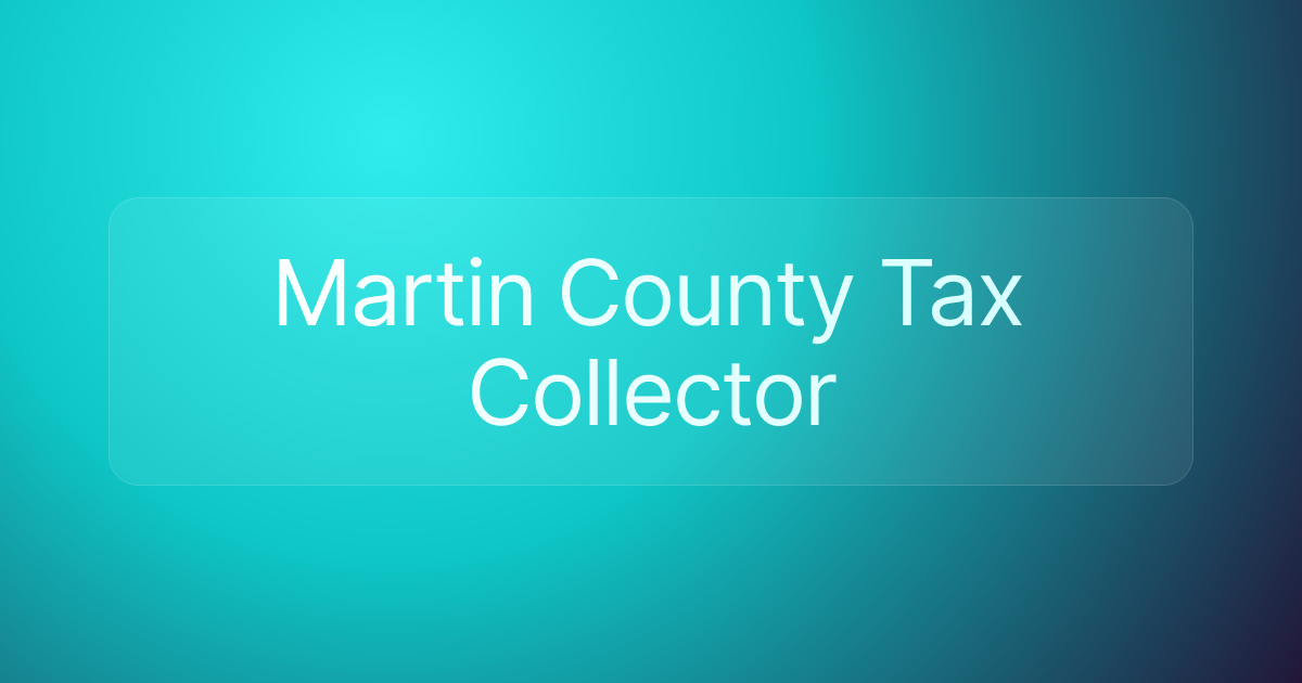 Martin County Tax Collector