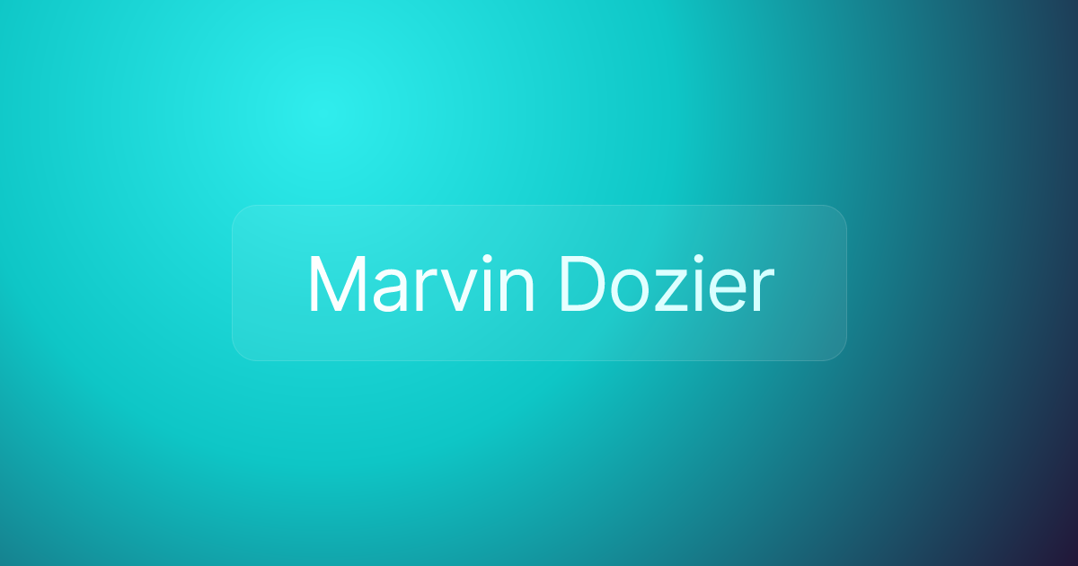 Marvin Dozier