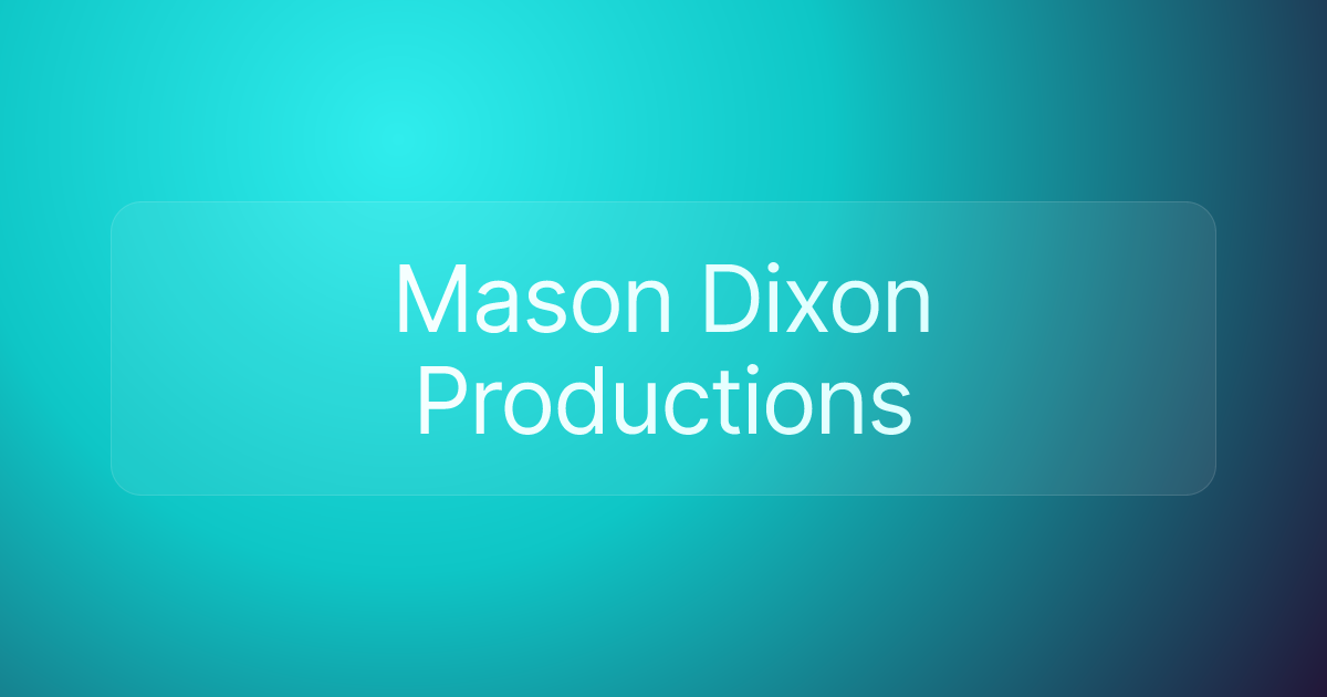 Mason Dixon Productions