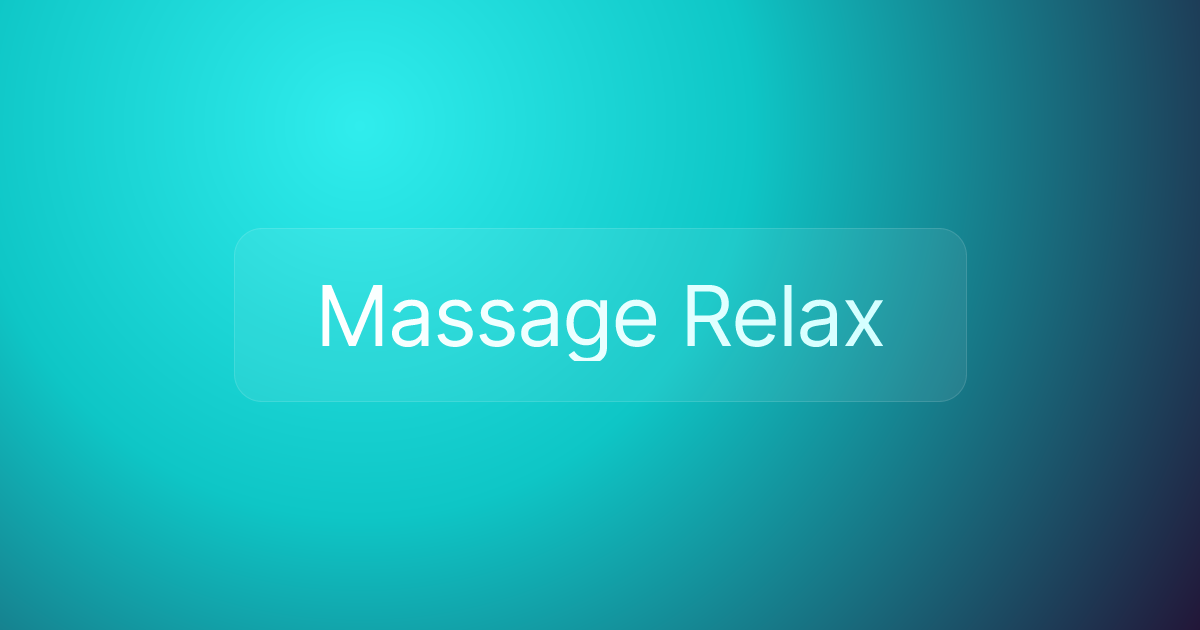 Massage Relax