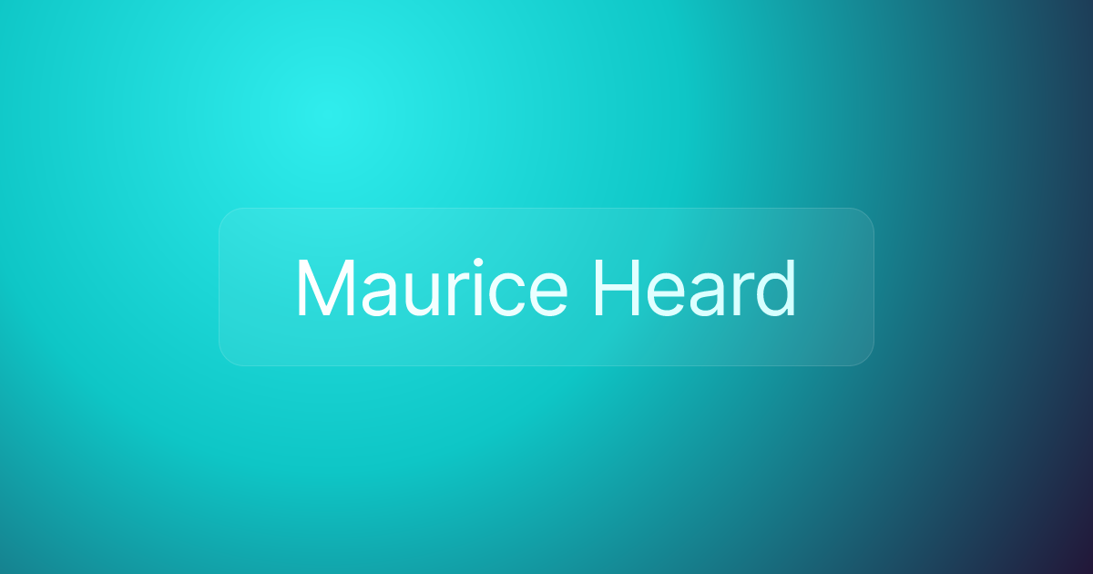 Maurice Heard