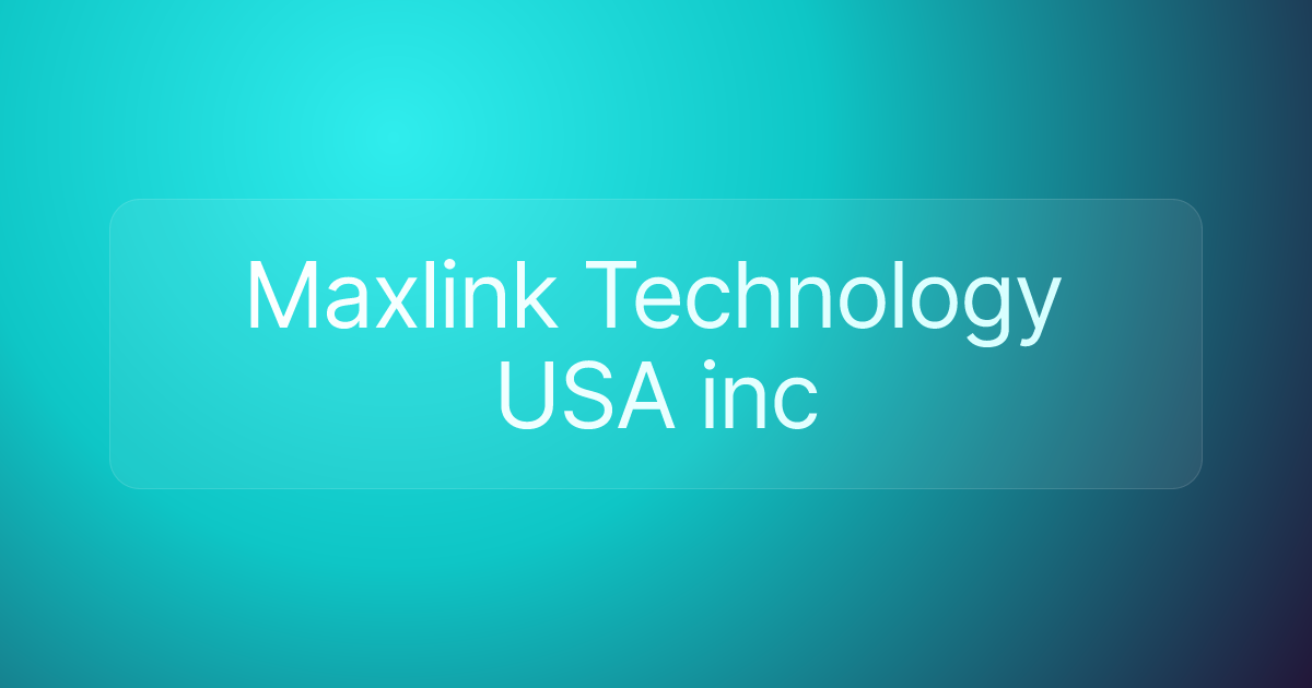 Maxlink Technology USA inc