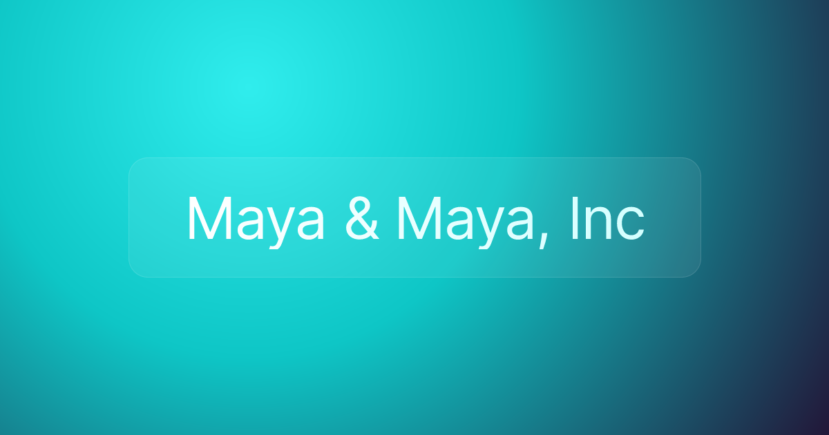 Maya & Maya, Inc