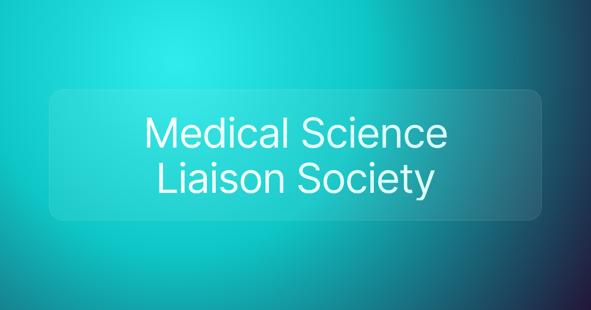 Medical Science Liaison Society