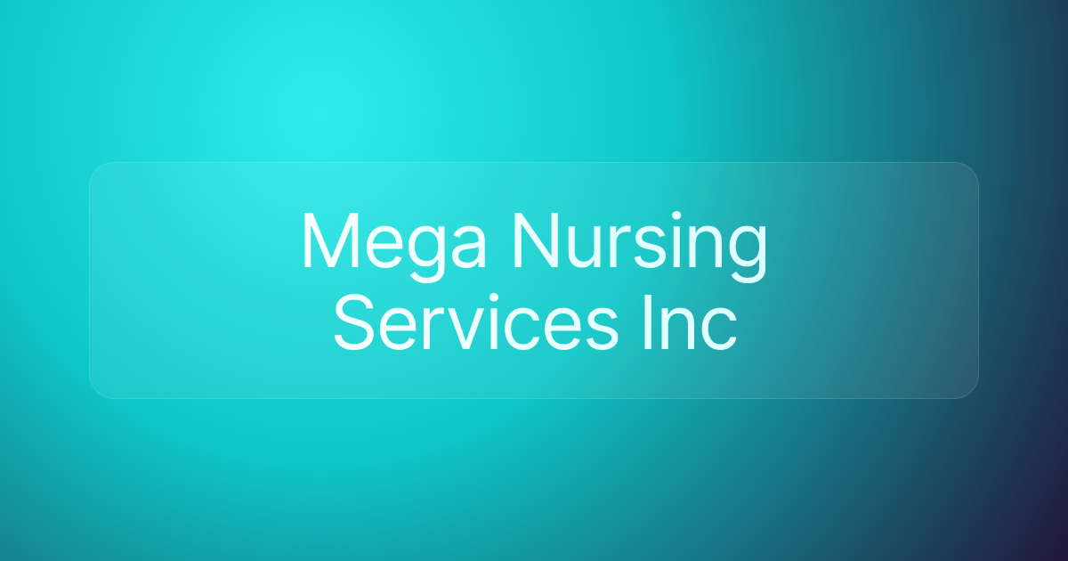 Mega Nursing Services Inc