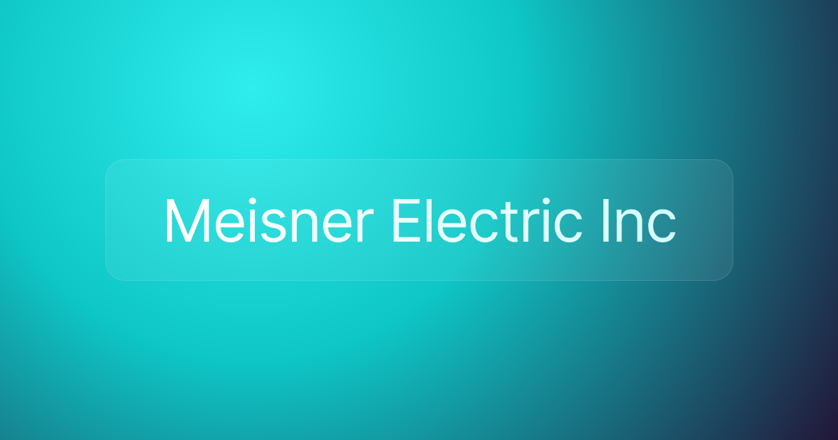 Meisner Electric Inc