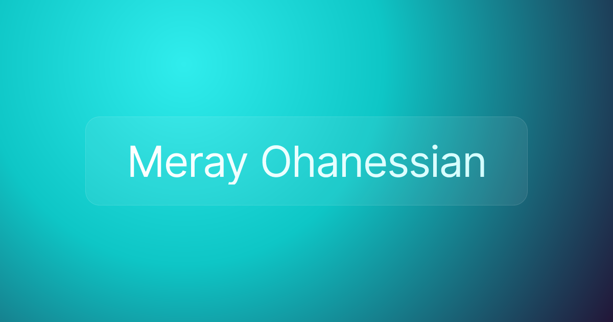 Meray Ohanessian