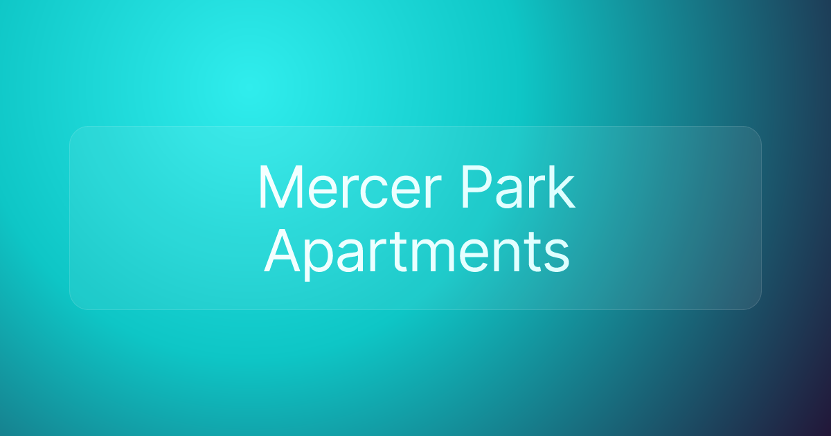 Mercer Park Apartments