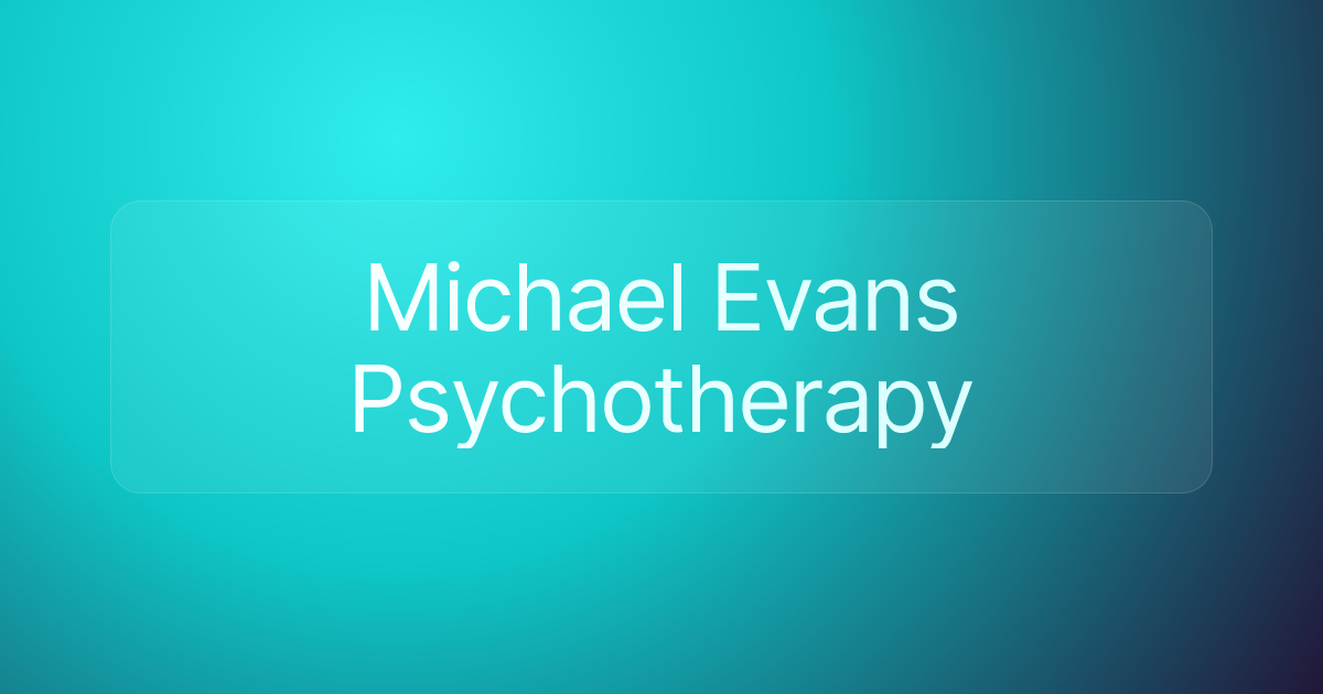 Michael Evans Psychotherapy