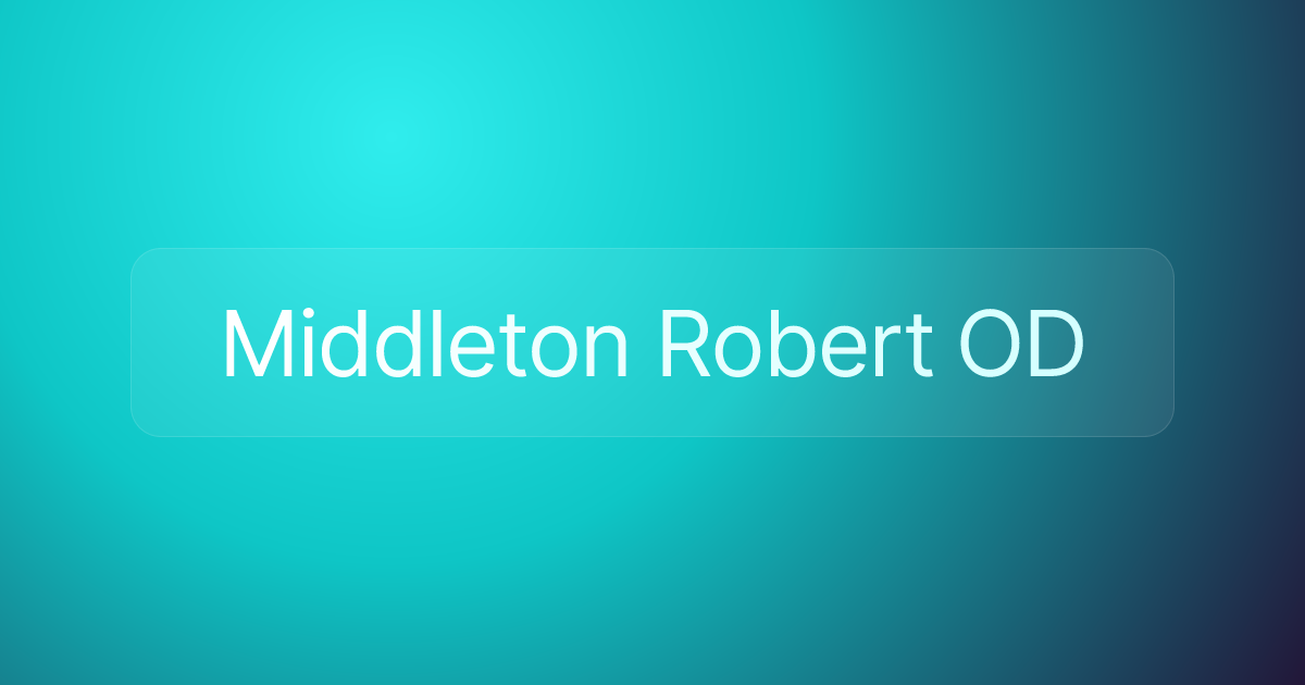 Middleton Robert OD