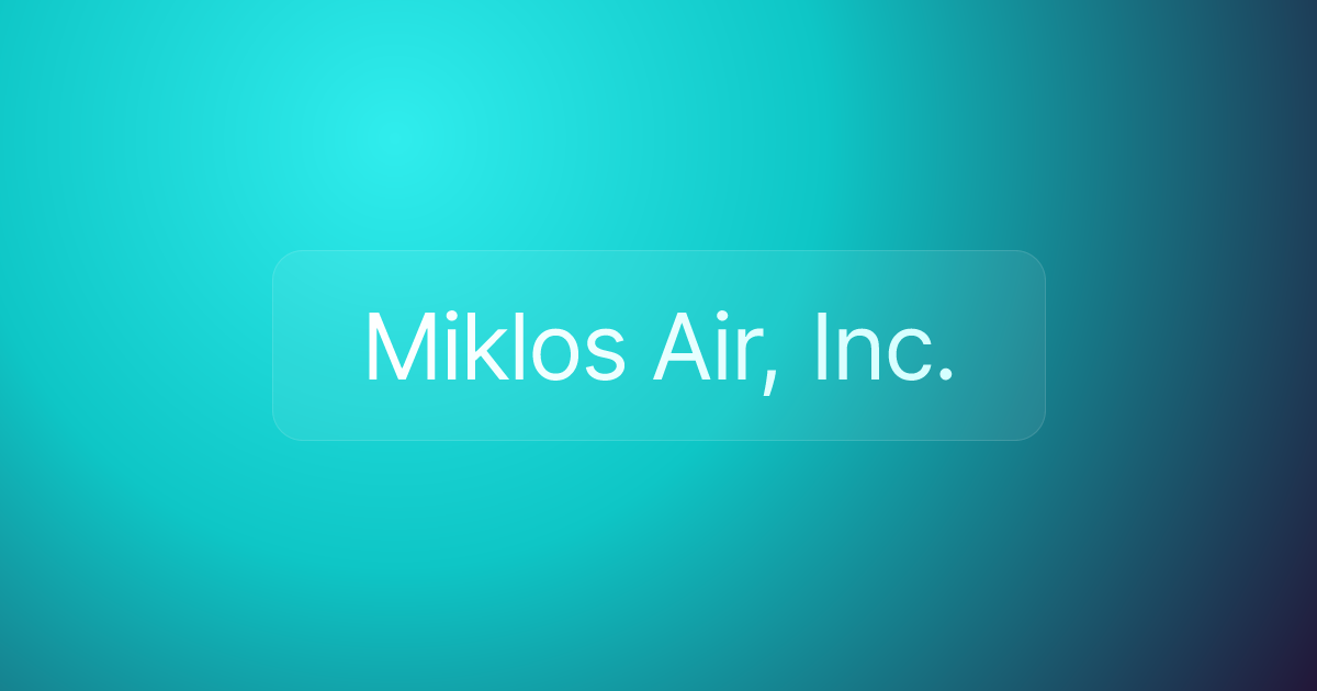 Miklos Air, Inc.