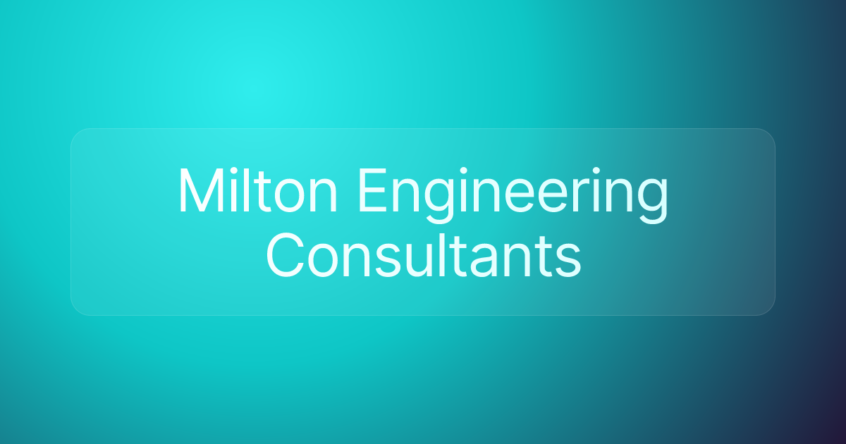 Milton Engineering Consultants