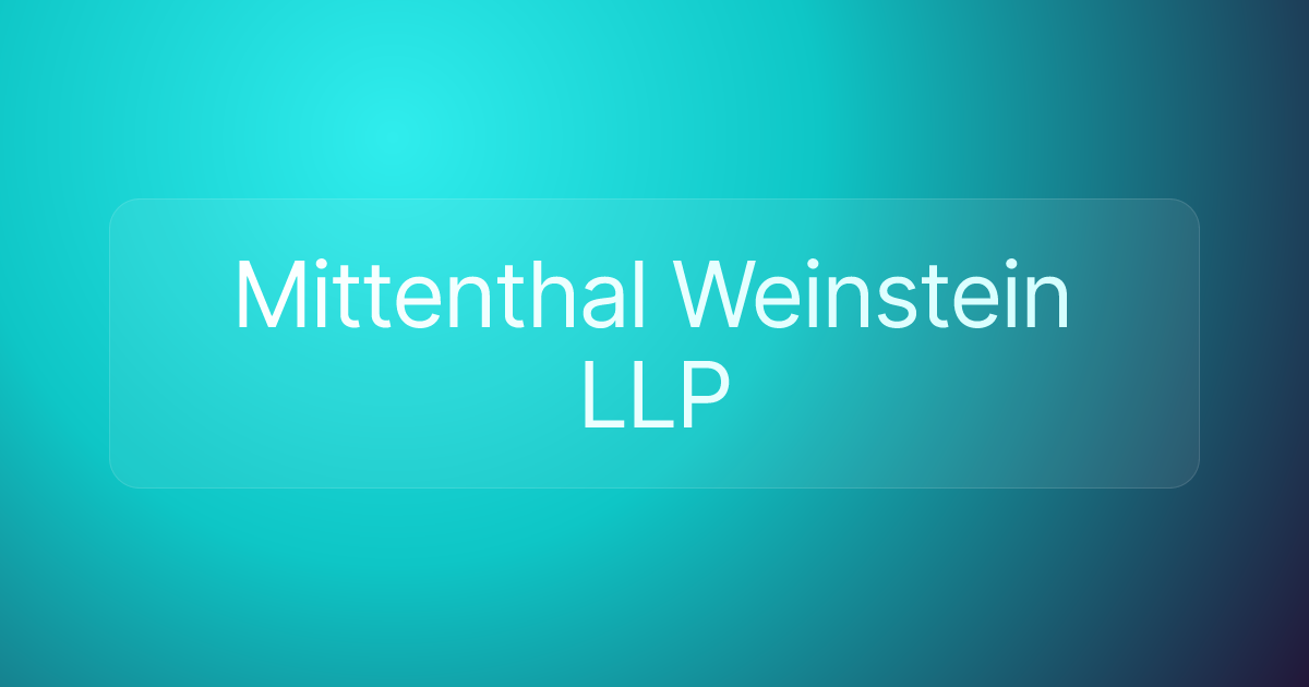 Mittenthal Weinstein LLP