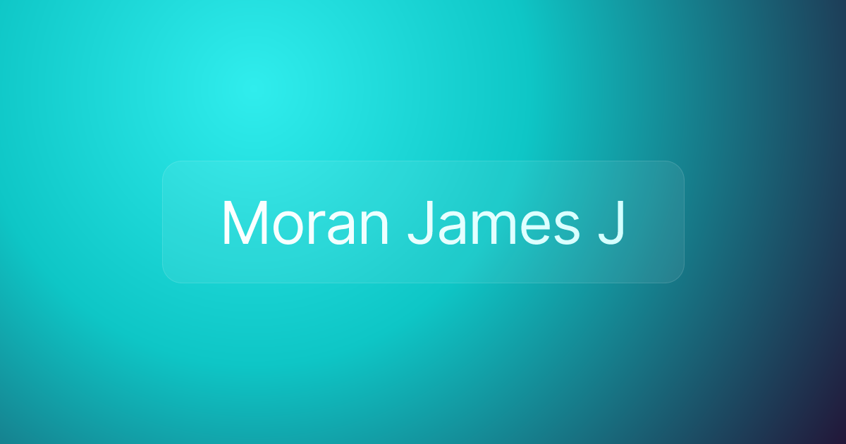 Moran James J