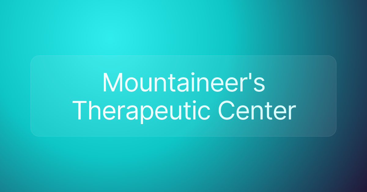 Mountaineer's Therapeutic Center