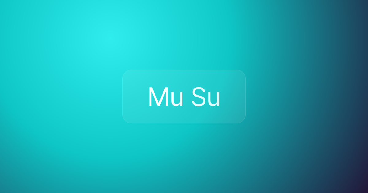 Mu Su