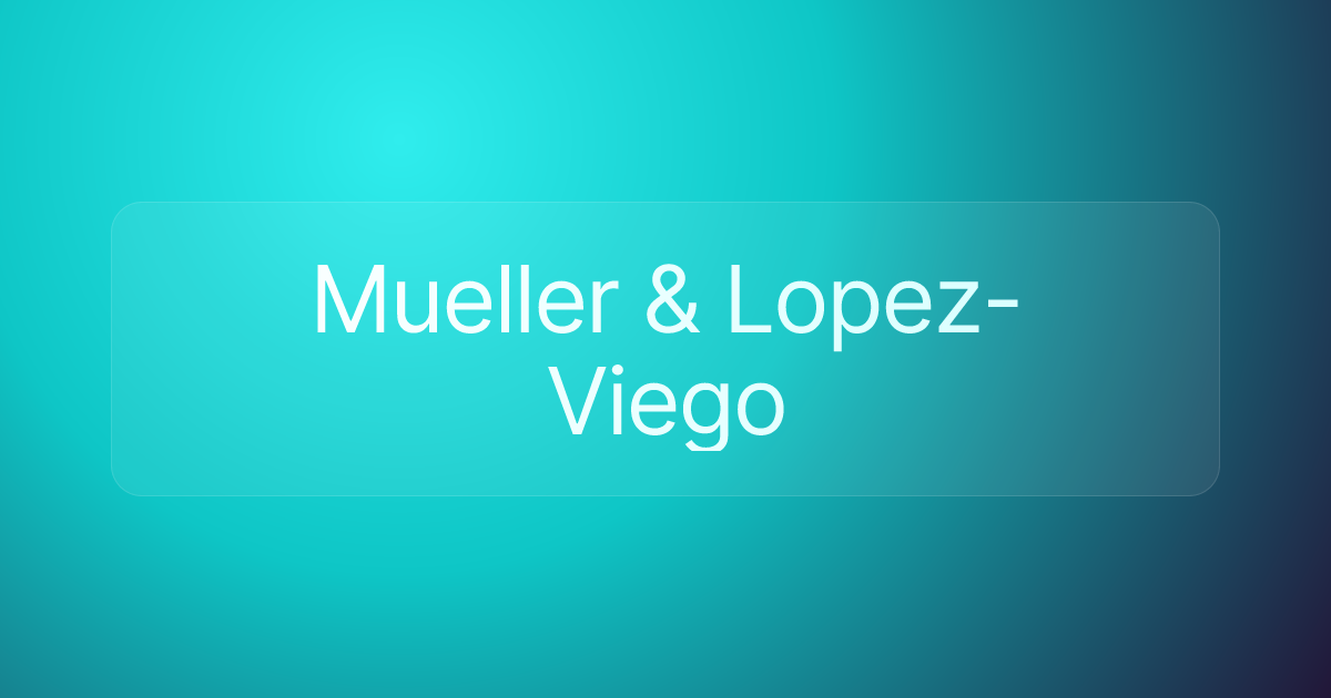 Mueller & Lopez-Viego