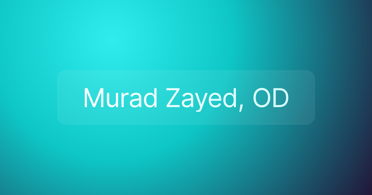 Murad Zayed, OD