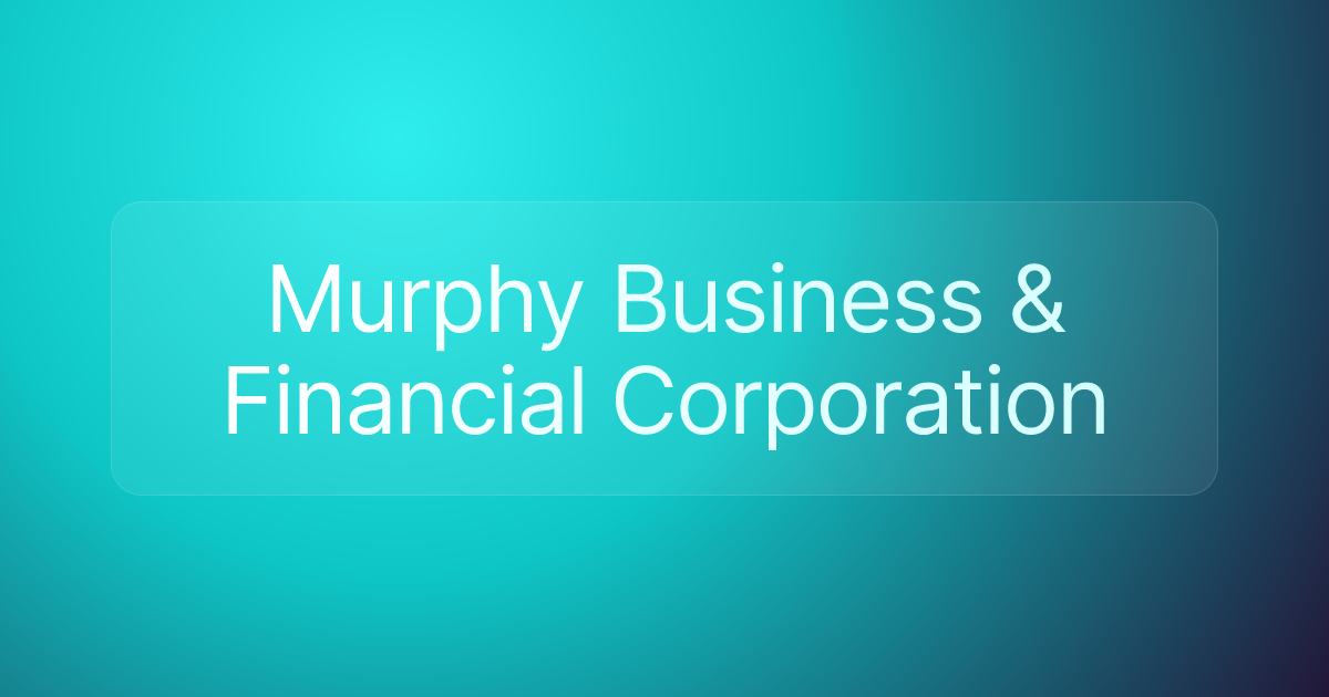 Murphy Business & Financial Corporation