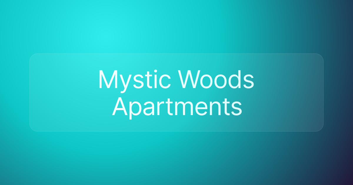 Mystic Woods Apartments