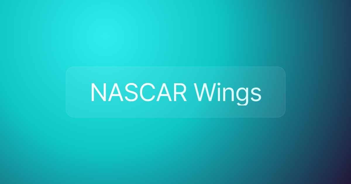 NASCAR Wings