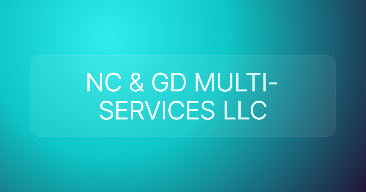 NC & GD MULTI-SERVICES LLC